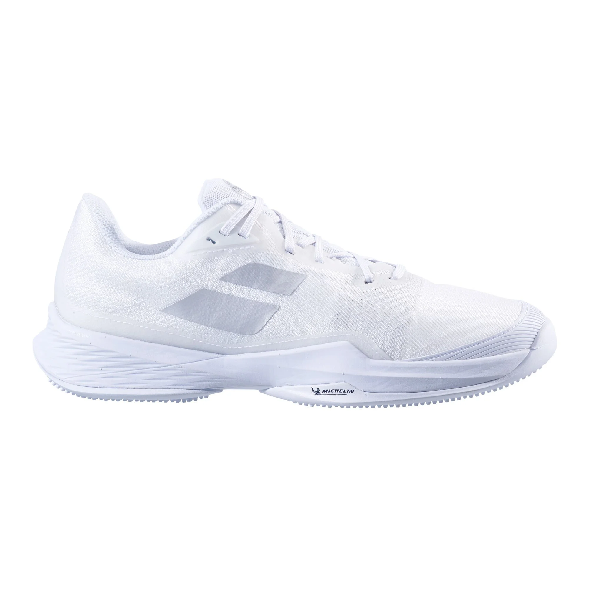 Babolat Jet Mach 3 Scarpa Da Erba Donna - Bianco, Argento 1 Babolat Jet Mach 3 Scarpa Da Erba Donna - Bianco, Argento