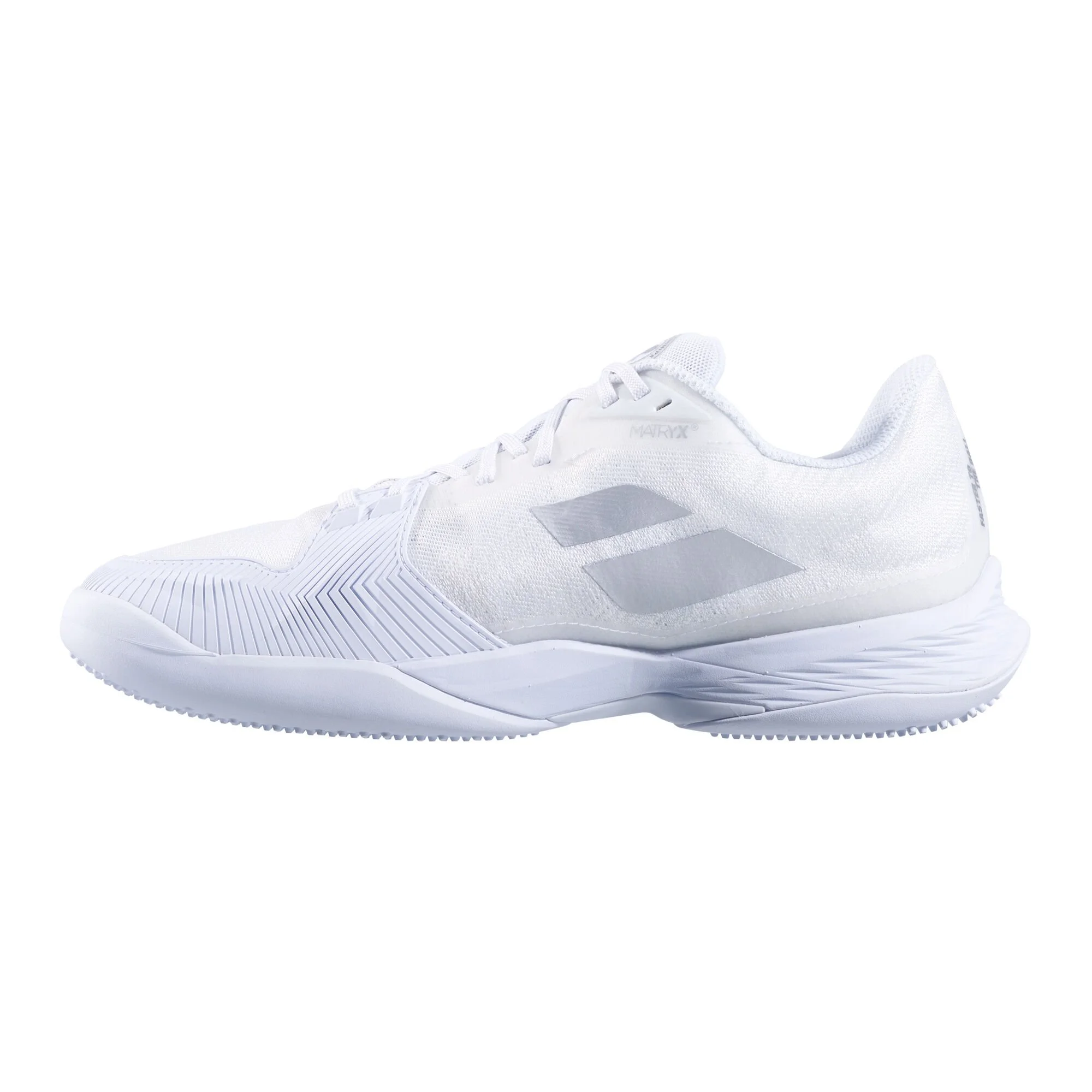 Babolat Jet Mach 3 Scarpa Da Erba Donna - Bianco, Argento 2 Babolat Jet Mach 3 Scarpa Da Erba Donna - Bianco, Argento - immagine 2