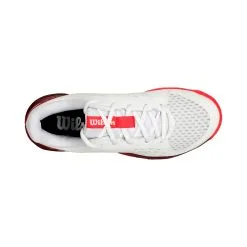 Wilson Rush Pro 4.0 Scarpa Per Tutte Le Superfici Bambini - Bianco, Rosso -Vendite Racchette da tennis 02654000 0 4