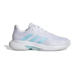 ADIDAS CourtJam Control Scarpa Per Tappeto Donna - Bianco, Turchese
